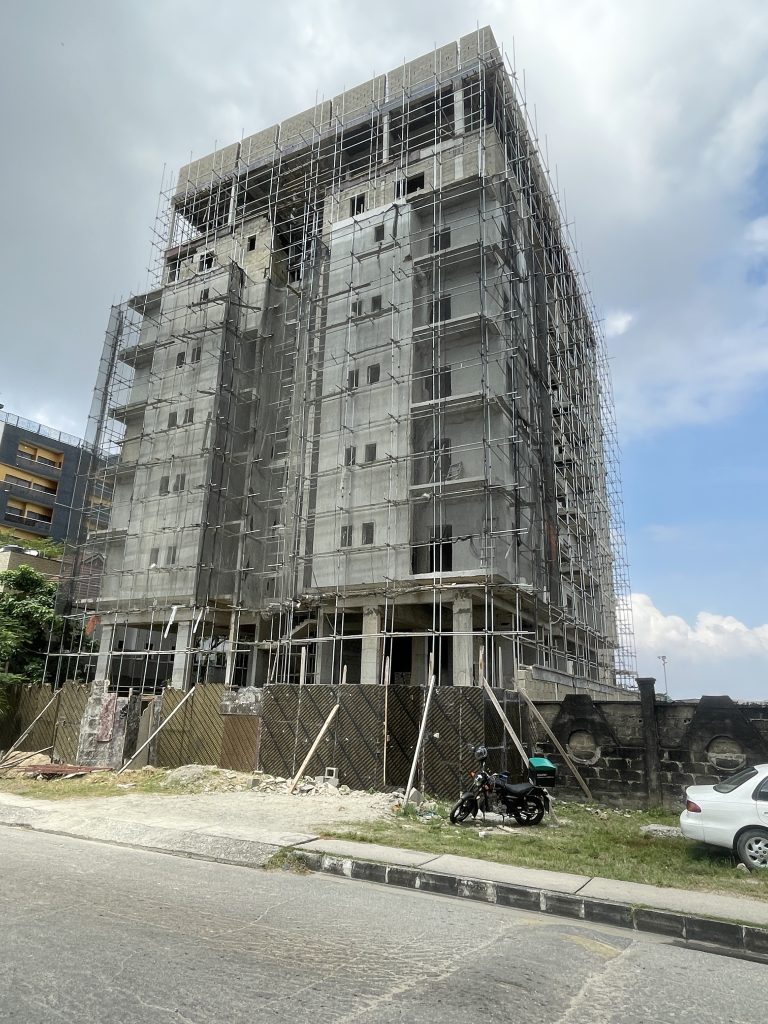 infinity pool at luxury waterfront apartments Ikoyi